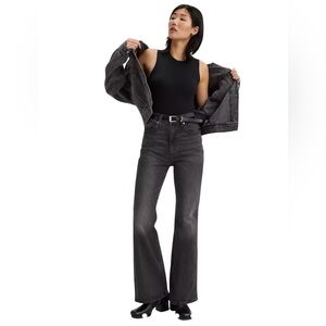 Levi's 70s High Flare Black Jeans